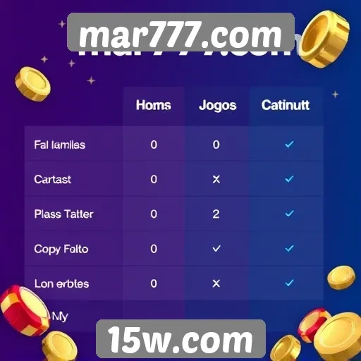 Comparativo entre mar777.com e outros sites de jogos